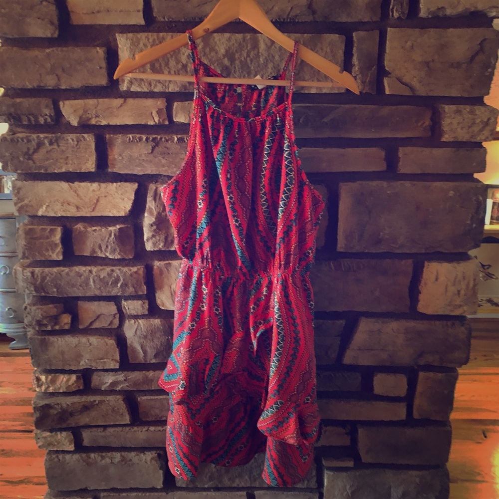 Red/Multi Xtraordinary Dress